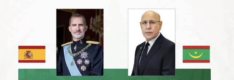 الغزواني يهنئ ملك إسبانيا بالعيد الوطني ويؤكد الحرص على تطوير التعاون